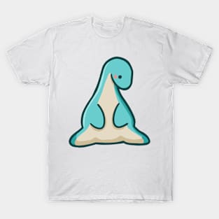 Cute long neck sitting, dino, dinosaur T-Shirt